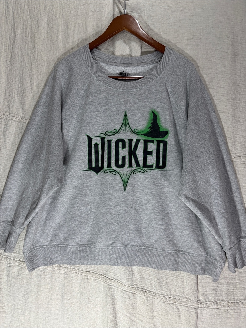 Wicked the Musical Graphic Grey Sweatshirt Hybrid Apparel Plus Size 3X